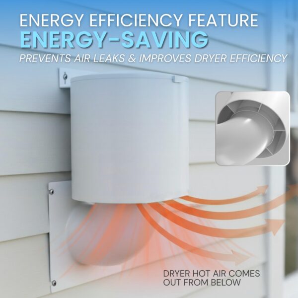 Dryer Vent Cover 4 Inch, UV Resistant Outdoor Vent Seal for Home Exterior - Image 6