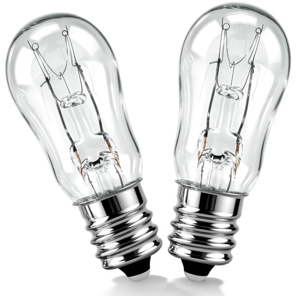 2 Pack E12 Dryer Drum Light Bulb Replacement WE05X20431, 10W, 120V - Image 5