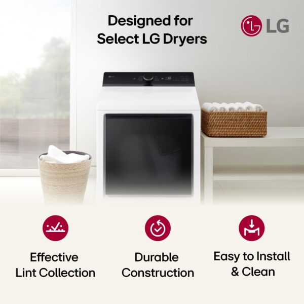 LG Genuine Dryer Lint Filter (ADQ74233201) – OEM Replacement Lint Screen – Compatible with Selected LG Dryer Models - Image 5