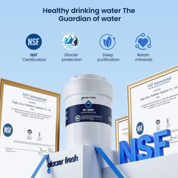 GLACIER FRESH MWF Refrigerator Water Filter Compatible with GE, 1-Pack - Image 5