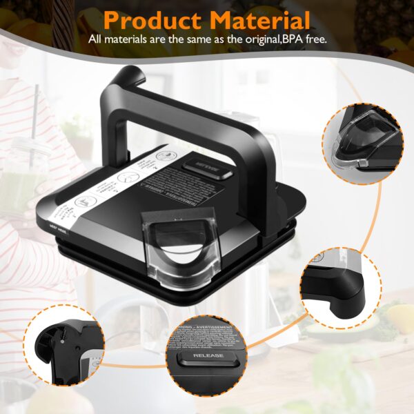 Replacement Locking Lid for Ninja,72 OZ Blenders Replacement Parts - Image 4