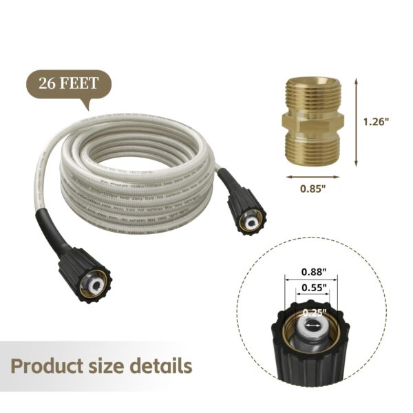 Universal Pressure Washer Hose Replacement for Greenworks Power Washe - Image 6