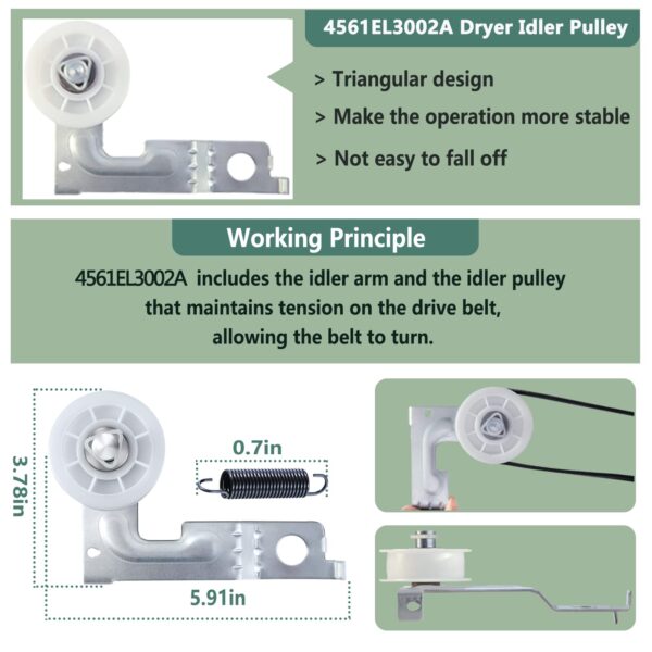 Upgraded Dryer Repair Kit Compatible with LG Kenmore Dryers - Image 7