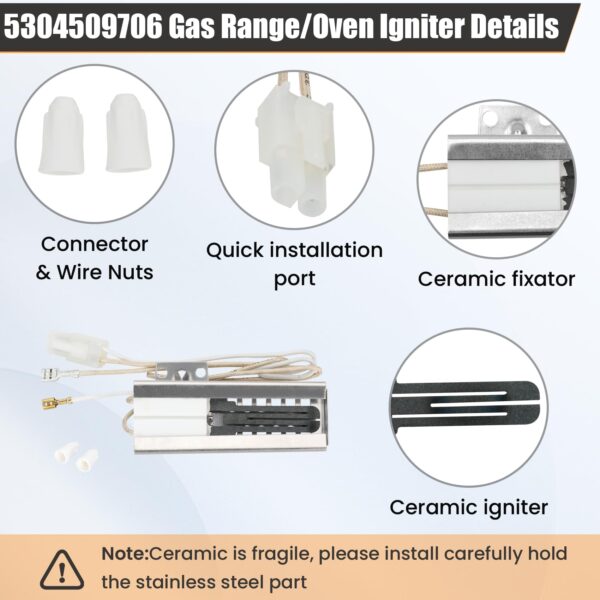 5304509706 Gas Oven Range Igniter Replace 316119301 316489402 316489408 - Image 6
