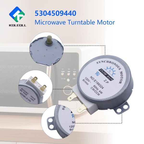 OEM 5304509440 Microwave Turntable Motor Compatible with Frigidaire 4583637 AP6230595 PS12071283 EAP12071283 Microwave Replacement Part - Image 3