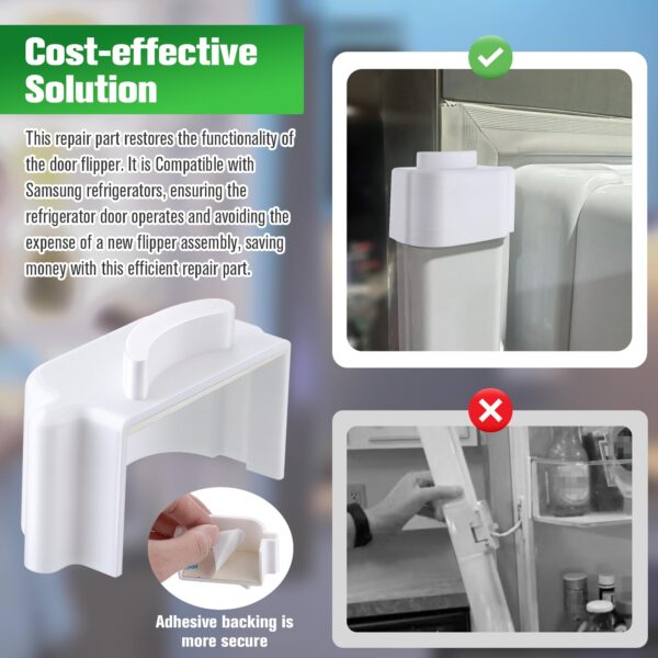 Refrigerator Door Mullion Flipper Compatible with Samsung Repair Part, 1pcs - Image 5
