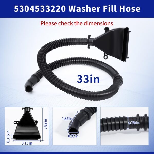 5304533220 Washer Fill Hose Compatible with Frigidaire - Image 5