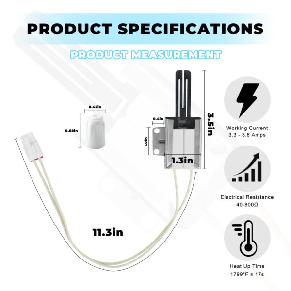 MEE61841401 Oven Igniter Replacement for LG LRG3095ST LRG3061ST LSG4513ST - Image 6