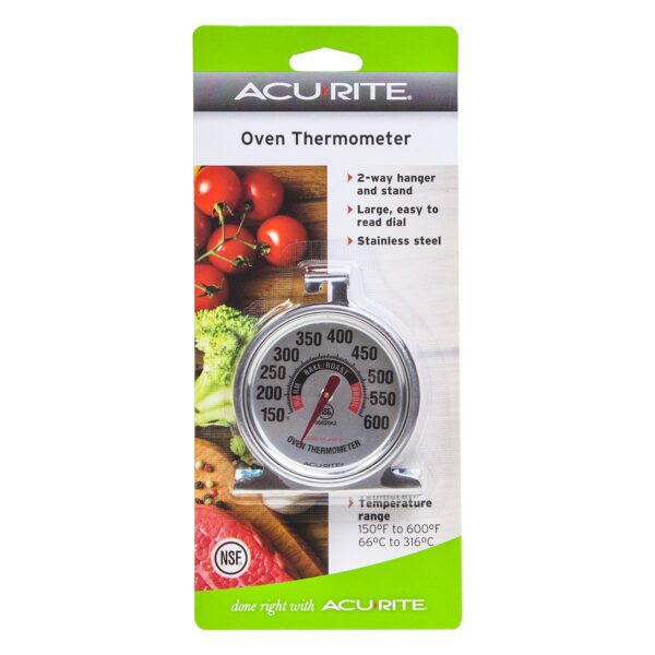 AcuRite 00620A2 Stainless Steel Oven Thermometer (150°F to 600°F) - Image 5