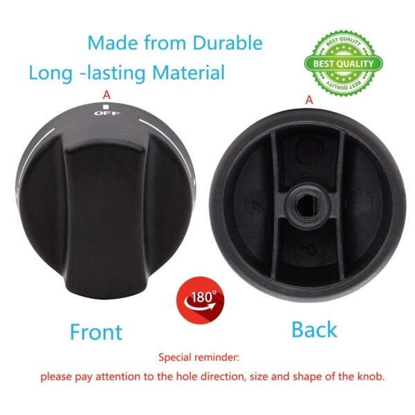 Genuine Viking PB010101 THERMOSTAT BAKE KNOB N/SBK Viking VKNPB010101 - Image 4