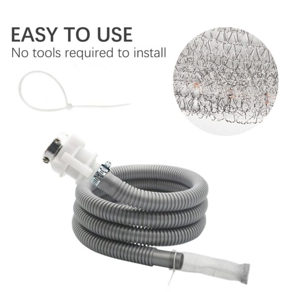 48 PCS Washing Machine Drain Lint Trap, Lint Traps, Lint Catcher for Washing Machine, with 48 Nylon Cable Ties - Image 4