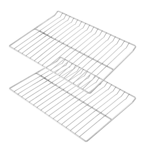 WB48T10095 Oven Racks Replacement Parts for GE Profile Oven Rack 304 Stainless Steel GE Hotpoint Gas Range Stove Rack 23.75’’ x 17.4’’ Spectra XL44 Electric Roaster Double Wire Rack Shelf 2 Pcs - Image 3