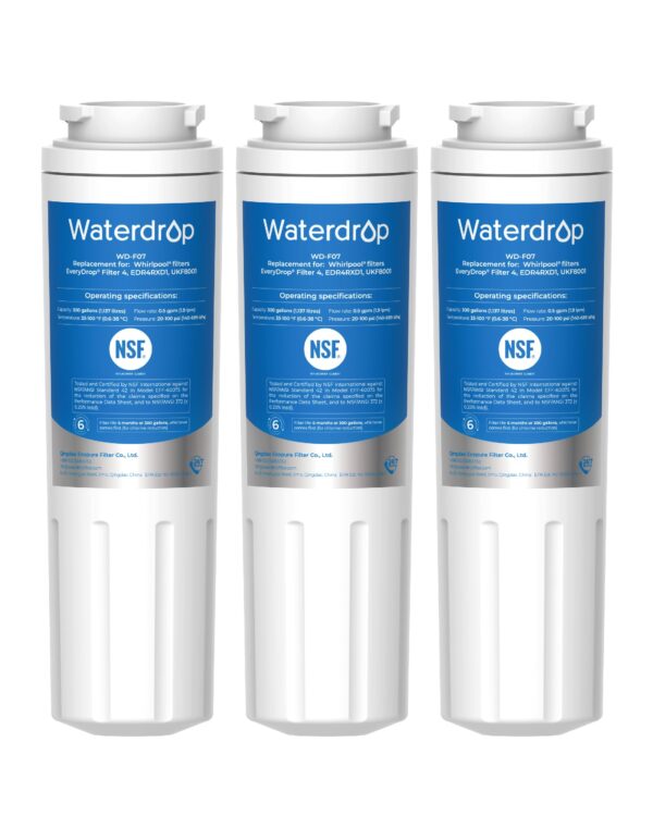 Waterdrop EDR4RXD1 Water Filter Replacement for EveryDrop® Filter 4, 3 Pack - Image 5