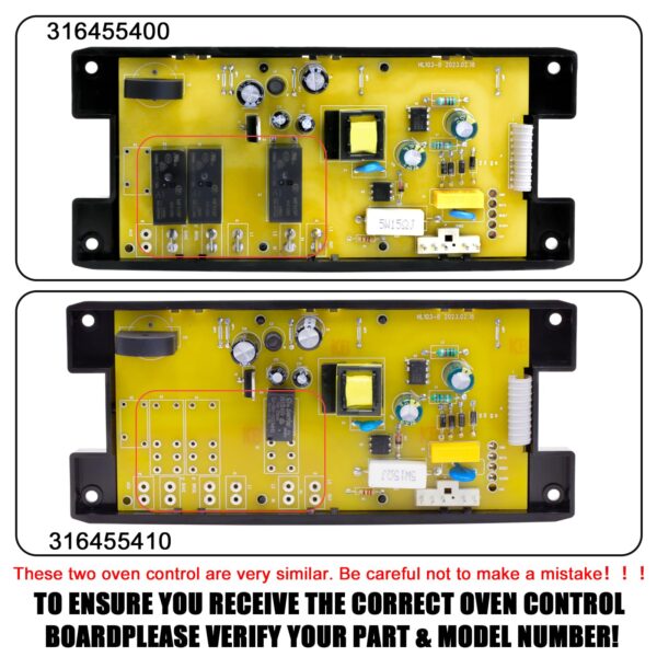 Oven Range Stove Clock Control Board - Directly Replaces Sears 5304518660 for FRIGIDAIRE 316455400 Range Oven - Image 2