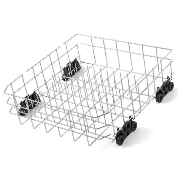 Stainless Steel W10728159 Dishwasher Lower Rack Replacement for KitchenAid Maytag Dishwasher Parts with Wheels W10525646 KDFE104DSS2 Lower Dishrack 22" x 20.7" Whirlpool Dishwasher Bottom Rack Drawer - Image 6