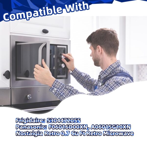 9.6 Inch Microwave Glass Plate - Durable Replacement Microwave Glass Plate for Small & Retro Microwaves (0.7 Cu Ft, 700W), Good Price Quick Fix - Image 5