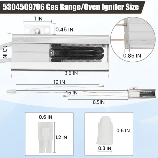 5304509706 Gas Oven Range Igniter Replace 316119301 316489402 316489408 - Image 4