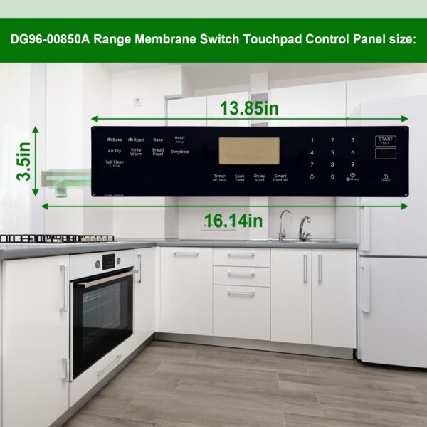 DG96-00850B Range Membrane Switch Touchpad Control Panel - Image 3