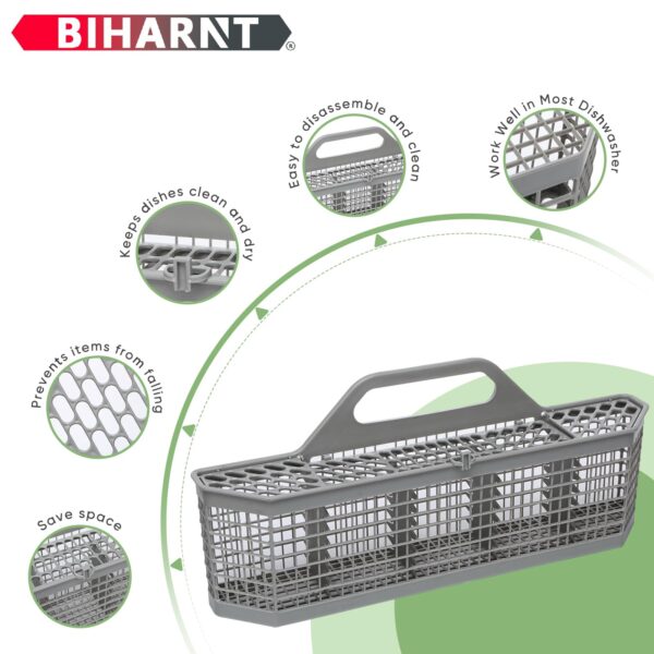 WD28X10128 Dishwasher Silverware Cutlery Basket,Universal Utensil Basket - Image 3