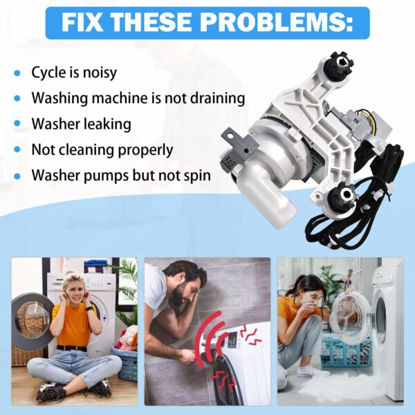DC97-19289F Washer Drain Pump Assembly for Samsung Top Load Washers - Image 5