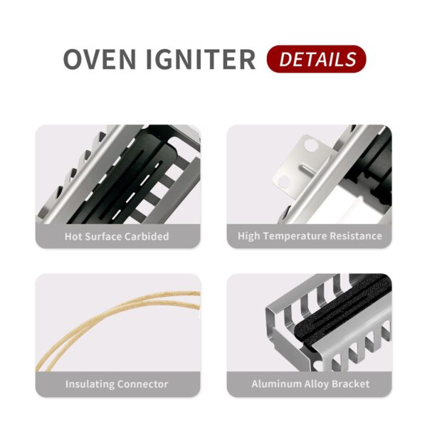GEIparts DG94-00520A DG94-01441A Gas Range Oven Flat Igniter for Stove, Ignitor Replaceable AP5577941, PS4241428, 114491, 2692271 - Image 4