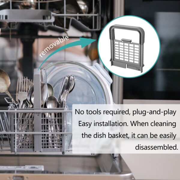 7-compartment universal dishwasher silverware cutlery basket - Image 7