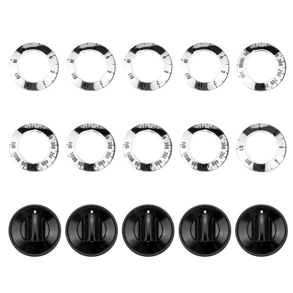 AMI PARTS Electric Range Burner Knob Kit KN002 RKE Electric Range Oven Knob Handle Kit Compatible with Whirlpool Gas Stove Replace TJKN002&RK103. - Image 7