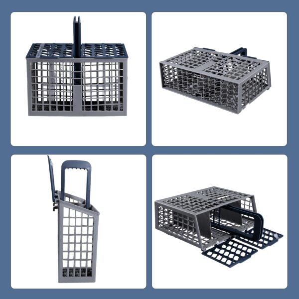 Dishwasher Cutlery Basket (9 x 3 x 10.3 inches) Fit For samsung DD82-01112A / ‎DD94-01013A / DD97-00250A Silverware Utensil Basket - Competible With Samsung, whirlpo-l, Bosch etc. Parts DD82-01384A - Image 3