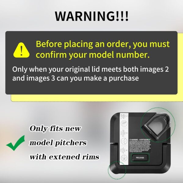 Blender Lid Replacement for Ninja Pitcher,Blender Top Replacement Parts - Image 5