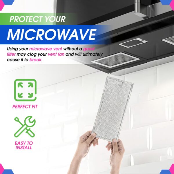 Bagean Microwave Filter 13.3" x 5.8" Fits GE WB06X10596 Oven Grease Filters - Image 5