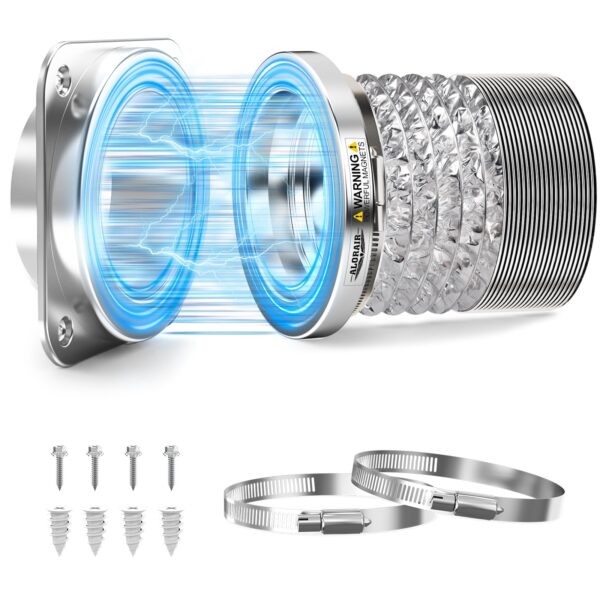 ALORAIR Magnetic Dryer Vent Connector Kit, 4-Inch Quick Connect, DV180