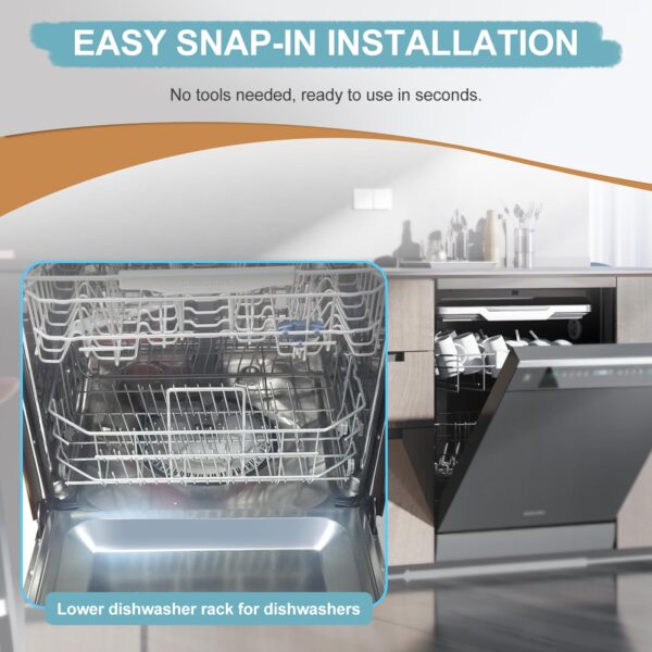 【2026 UPGRADED】DD82-01073A Lower Rack Assembly Replacement Parts Fit for Samsung Dishwasher Dishrack DW80R5061,DW80R5060,DW80K7050UG,DW80K5050US Series - Image 3