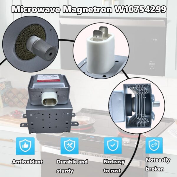 Microwave Magnetron 2M226-03GWH W10754299 fit for Whirlpool Microwave - Image 3