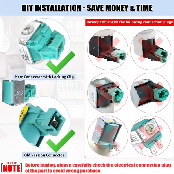 622058 Dishwasher Water Inlet Valve - 00622058 Dishwasher Water Valve Replacement Parts AP4927070 PS3491417 33299010 - Image 4