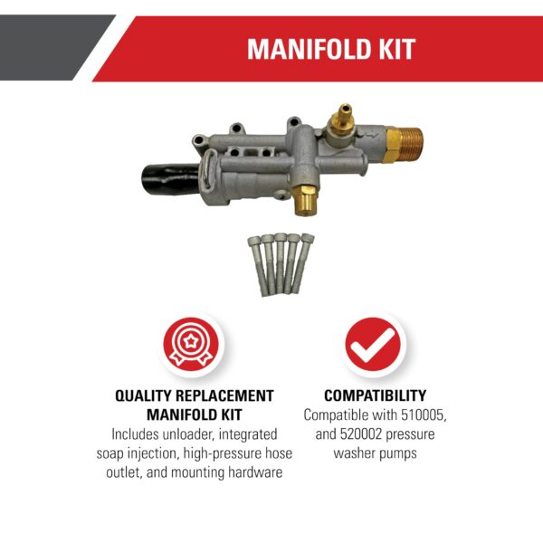 Simpson Manifold Replacement Kit for OEM Technologies Pressure Washer Pumps - Image 4