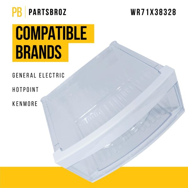 WR71X38328 Refrigerator Middle Crisper Pan for GE Hotpoint AP7175678 - Image 3