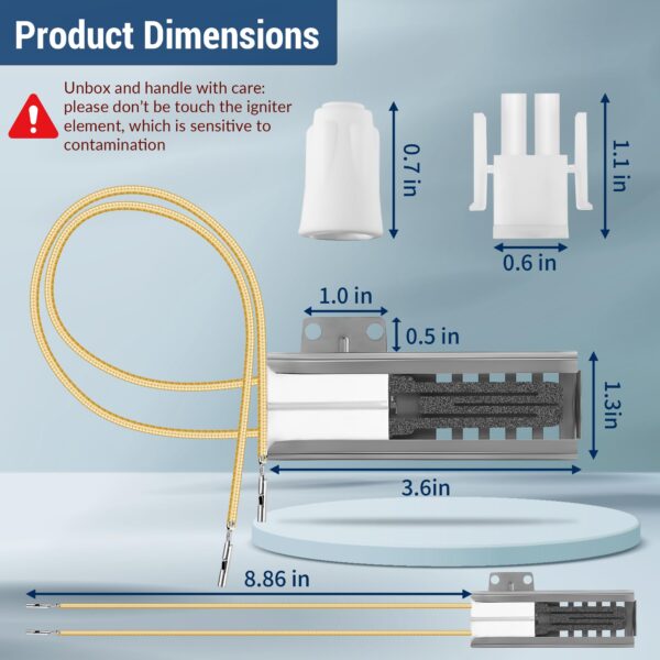 2 Pack Gas Oven Igniter Compatible with DG94-00520A GE Hotpoint Gas Oven - Image 7