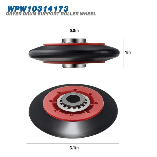 UPGRADED 4392067 Dryer Repair Kit with W10837240 Idler Pulley - Image 2