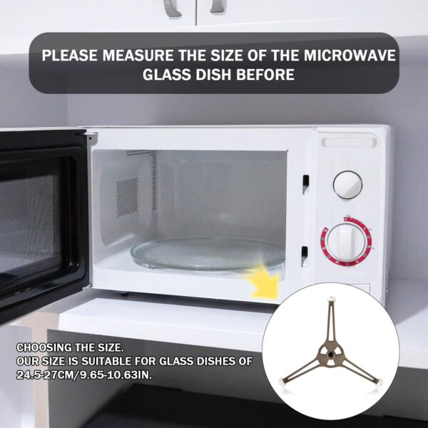 Microwave Turntable Ring, 9.6" Plate Roller Support Replacement - Image 2