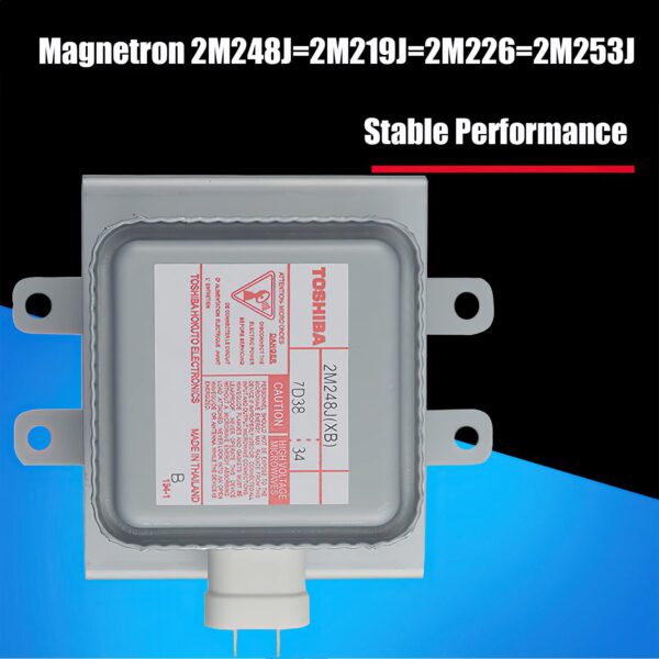 2M248J(GS) Microwave Oven Magnetron Wind-Cooling 1000W 2M253J for Toshiba Microwave Compatible with 2M219J,2M226,2M248J 2M253J(XB) Magnetron