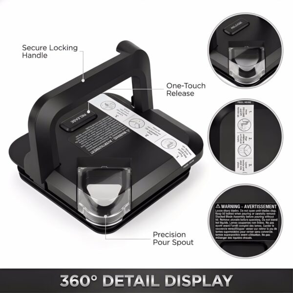 Ninja Blender Lid Replacement for 72 oz Pitcher, Replacement Parts Top Lid - Image 4