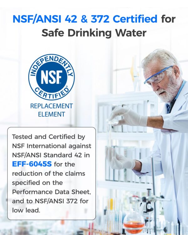 Waterdrop WD-F45 Water Filter, Replacement for Samsung® DA97-17376B, 3 Pack - Image 7