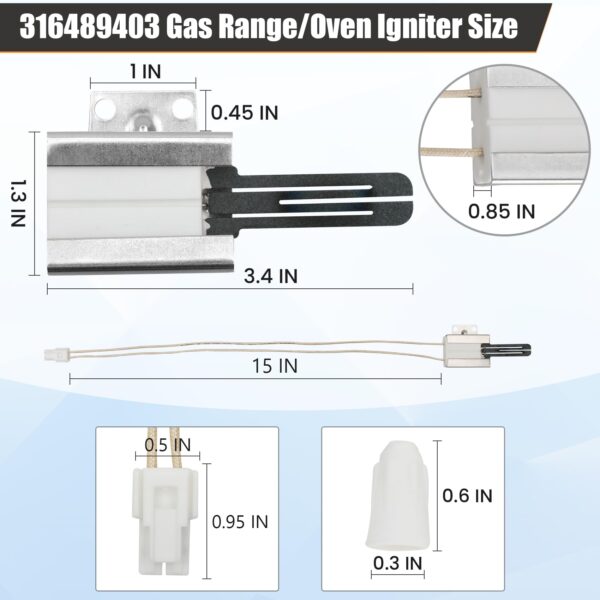 316489403 Gas Oven Igniter Compatible with Part of Crosley Electrolux - Image 5