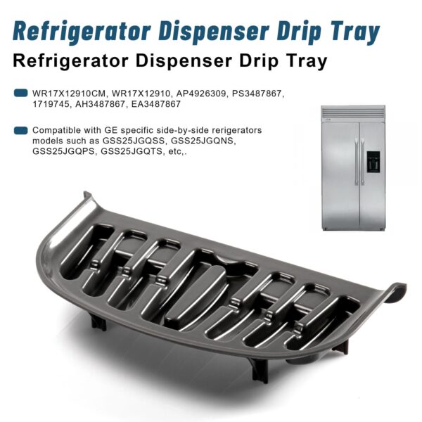 WR17X12910 Refrigerator Dispenser Drip Tray Replacement for GE Fridge - Image 3