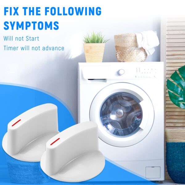 WH1X2721 Dryer Knob Replacement for Hotpoint & GE Dryer Machine Parts - Image 2