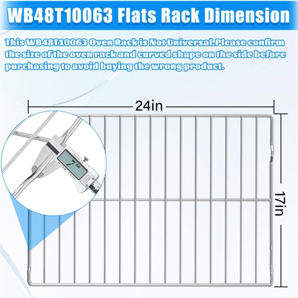 UPGRADE WB48T10063 Stove Oven Rack for GE Oven Rack Replacement 24 x 17 IN - Image 3