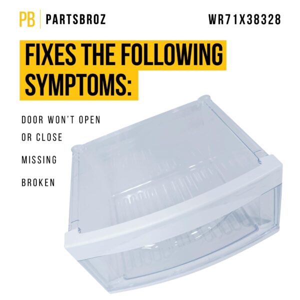 WR71X38328 Refrigerator Middle Crisper Pan for GE Hotpoint AP7175678 - Image 5