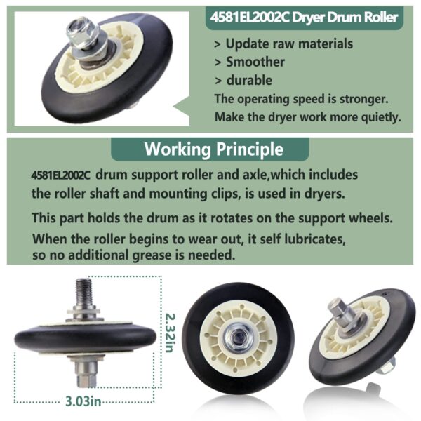 Upgraded Dryer Repair Kit Compatible with LG Kenmore Dryers - Image 5