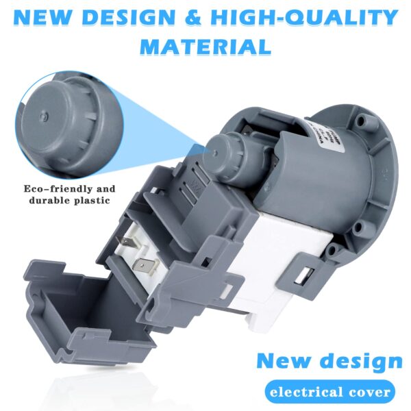 New Washer Drain Pump DC31-00054D DC31-00187A PX3516-01 for Samsung - Image 3