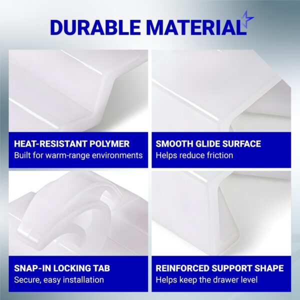 BlueStars 3051162 & 3051163 Range Oven Drawer Glide - 2 Pack - Image 3